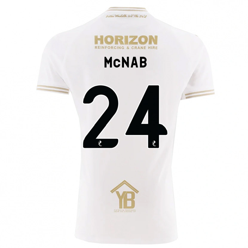 Danxen Hombre Camiseta Cameron Mcnab #24 Trigo Blanco 2ª Equipación 2026/27 La Camisa México