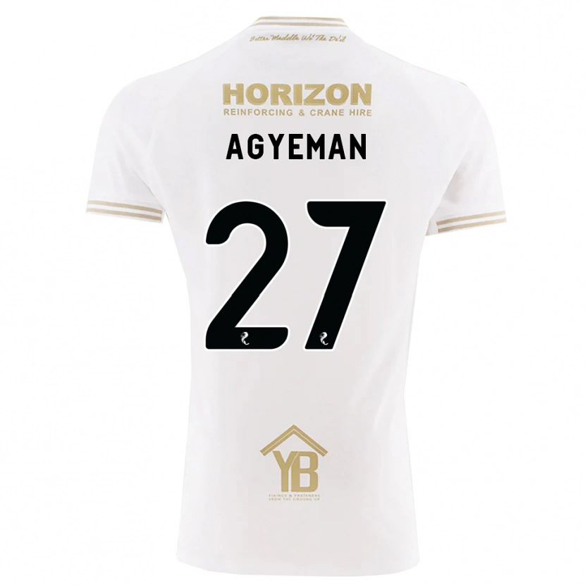 Danxen Hombre Camiseta Alfie Agyeman #27 Trigo Blanco 2ª Equipación 2026/27 La Camisa México