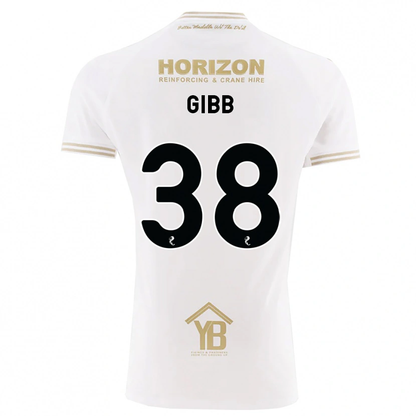 Danxen Hombre Camiseta Thomas Gibb #38 Trigo Blanco 2ª Equipación 2026/27 La Camisa México