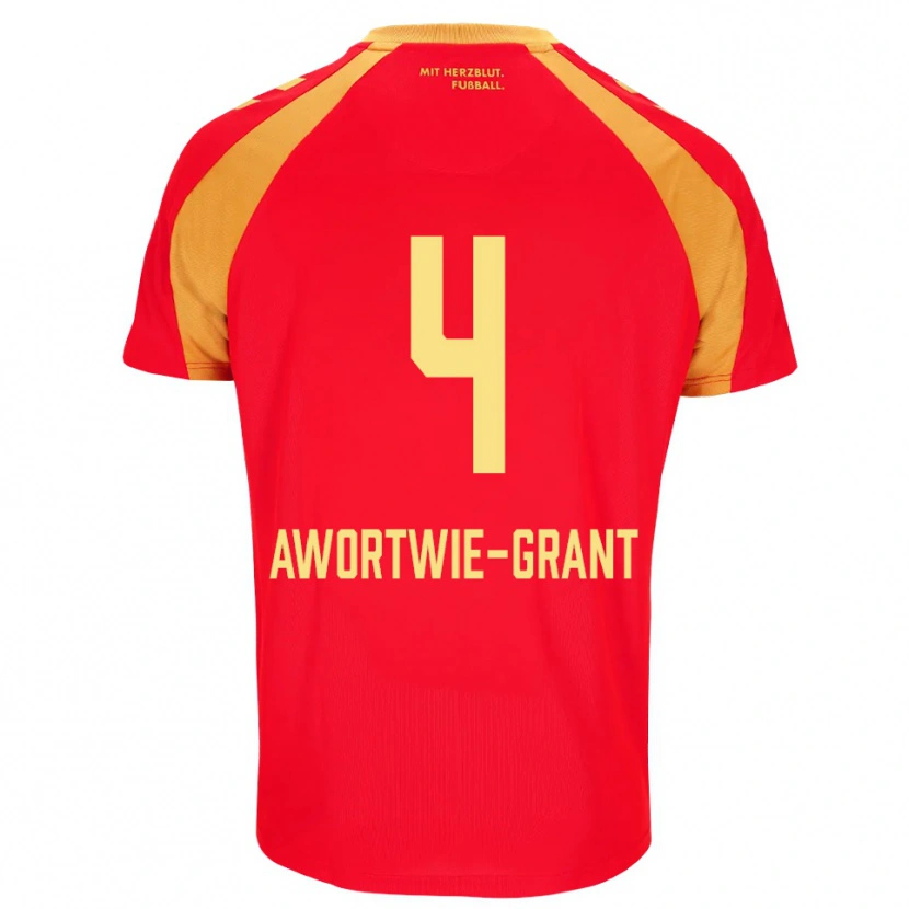 Danxen Hombre Camiseta Nyamekye Awortwie-Grant #4 Rojo Naranja Negro 2ª Equipación 2026/27 La Camisa México