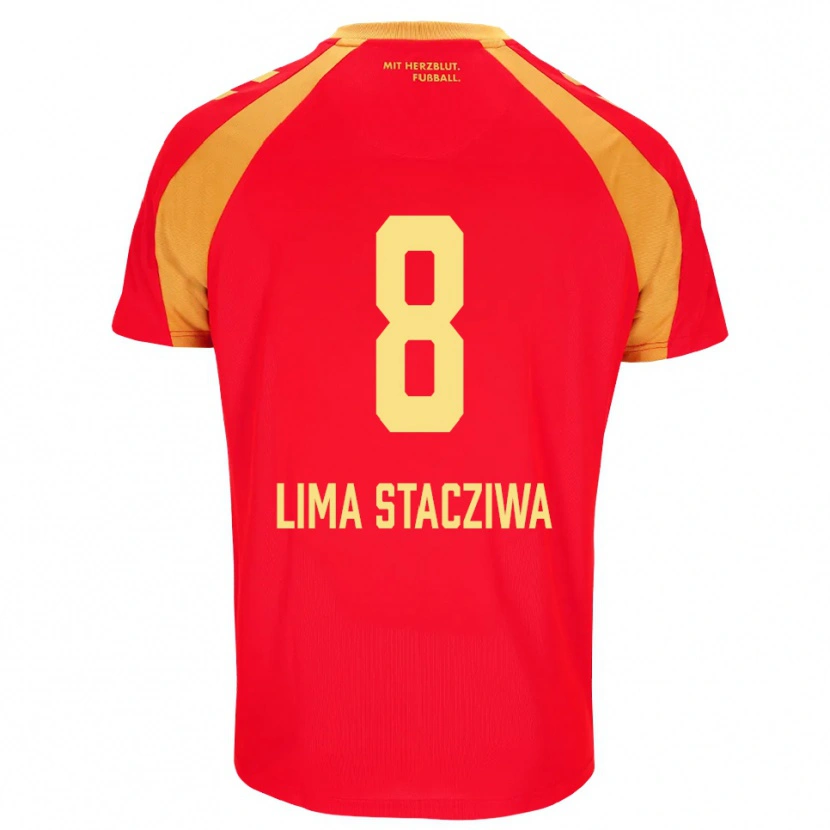 Danxen Hombre Camiseta Neo Lima Stacziwa #8 Rojo Naranja Negro 2ª Equipación 2026/27 La Camisa México