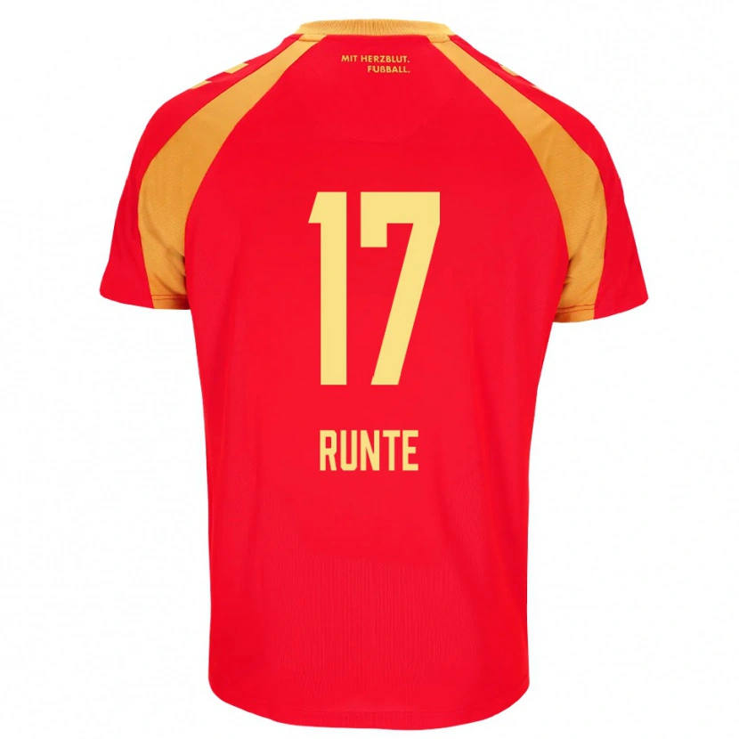 Danxen Hombre Camiseta Marlon Runte #17 Rojo Naranja Negro 2ª Equipación 2026/27 La Camisa México
