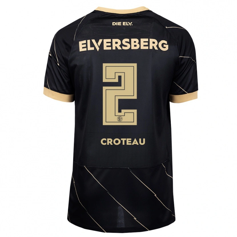 Danxen Hombre Camiseta Jenna Croteau #2 Negro Marrón 2ª Equipación 2026/27 La Camisa México