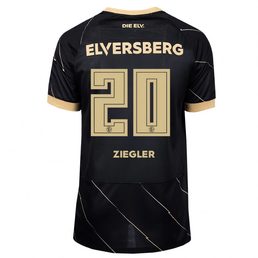 Danxen Hombre Camiseta Anton Ziegler #20 Negro Marrón 2ª Equipación 2026/27 La Camisa México