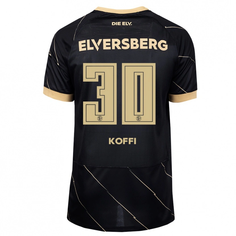 Danxen Hombre Camiseta Kevin Koffi #30 Negro Marrón 2ª Equipación 2026/27 La Camisa México
