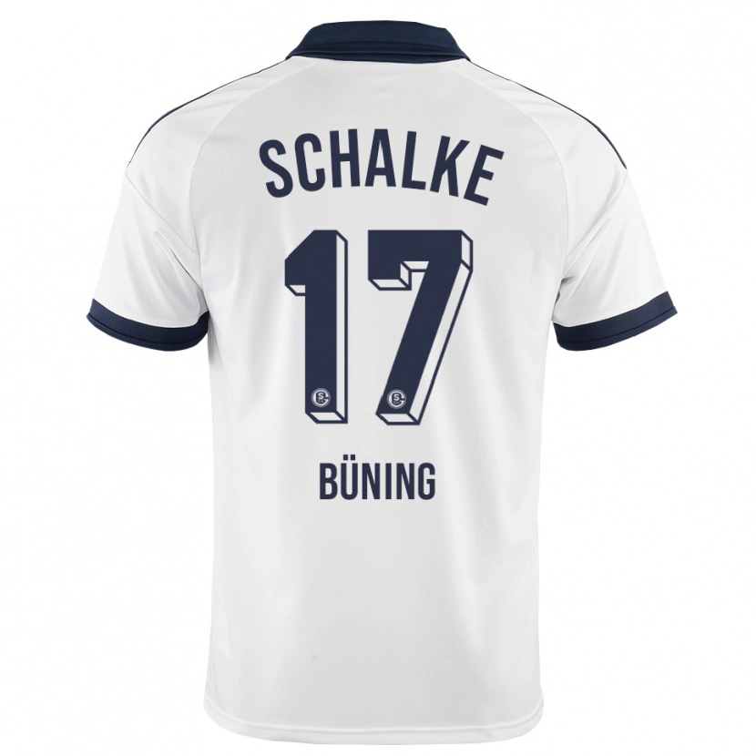 Danxen Hombre Camiseta Michelle Büning #17 Negro Blanco 2ª Equipación 2026/27 La Camisa México