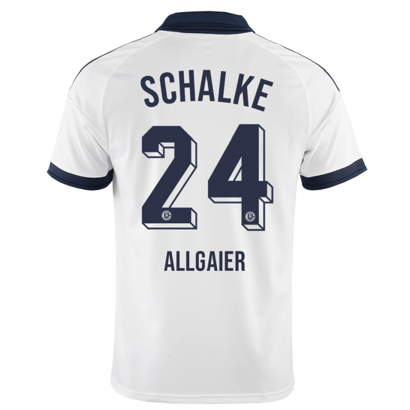 Danxen Hombre Camiseta Felix Allgaier #24 Negro Blanco 2ª Equipación 2026/27 La Camisa México