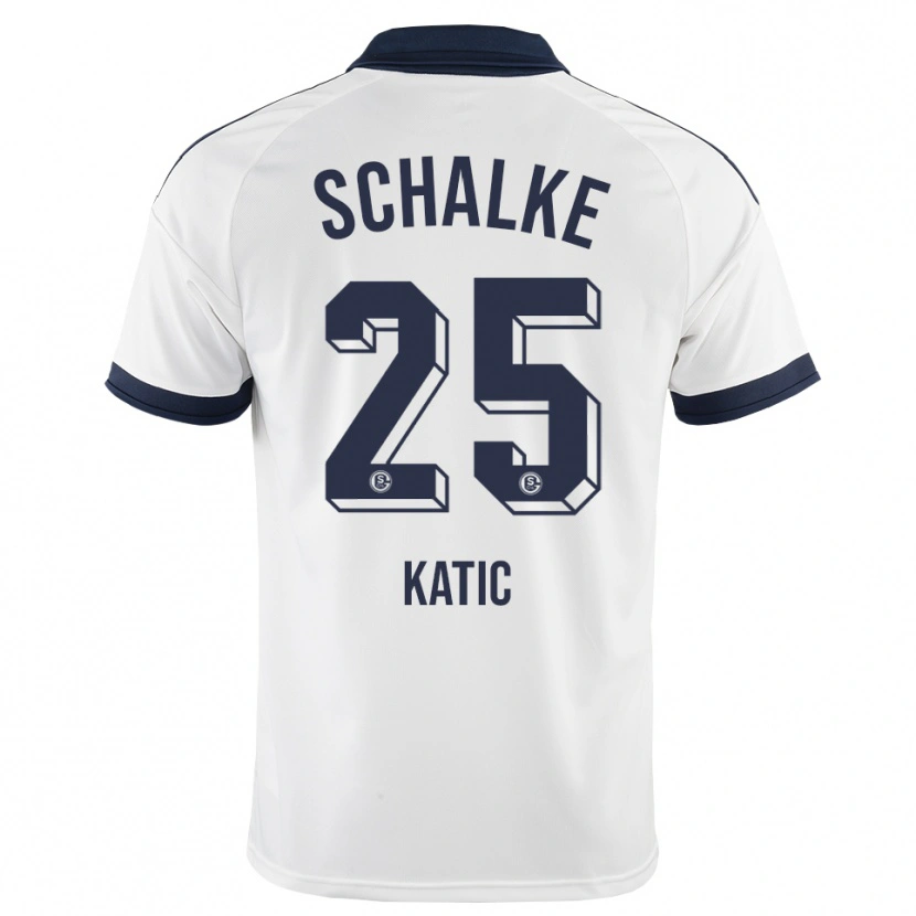 Danxen Hombre Camiseta Nikola Katic #25 Negro Blanco 2ª Equipación 2026/27 La Camisa México