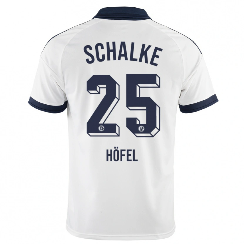 Danxen Hombre Camiseta Luca Höfel #25 Negro Blanco 2ª Equipación 2026/27 La Camisa México