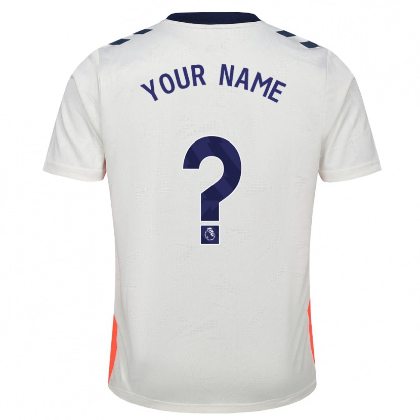 Danxen Hombre Camiseta Su Nombre #0 Blanco Naranja Azul Real 2ª Equipación 2026/27 La Camisa México