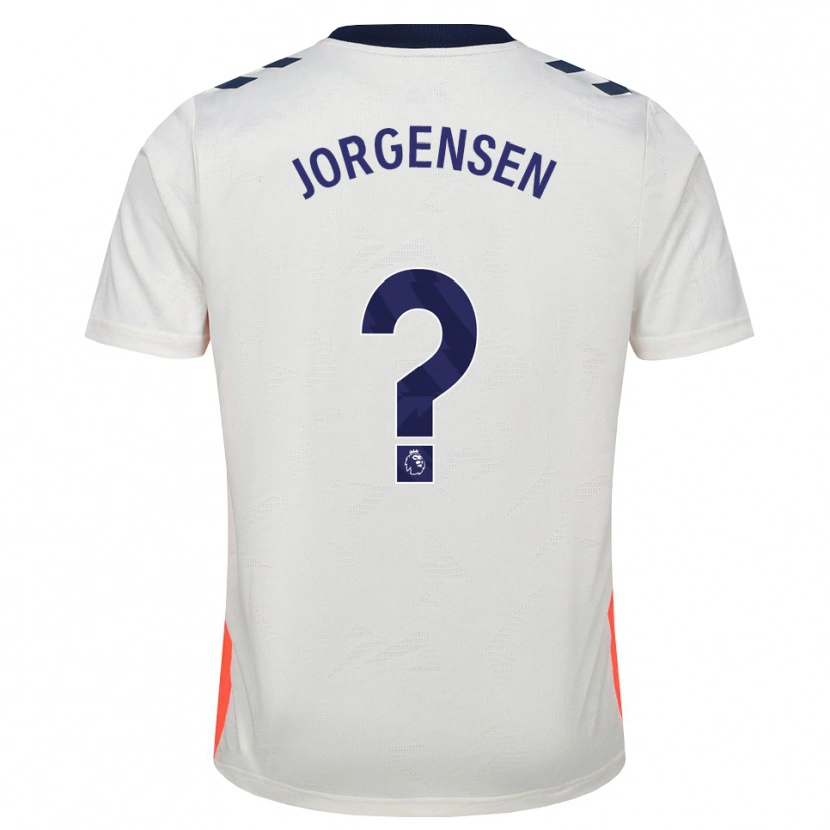 Danxen Hombre Camiseta Oscar Jorgensen #0 Blanco Naranja Azul Real 2ª Equipación 2026/27 La Camisa México