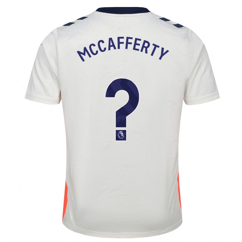 Danxen Hombre Camiseta Lewys Mccafferty #0 Blanco Naranja Azul Real 2ª Equipación 2026/27 La Camisa México