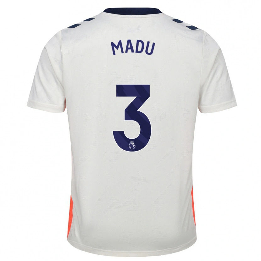 Danxen Hombre Camiseta Victor Madu #3 Blanco Naranja Azul Real 2ª Equipación 2026/27 La Camisa México