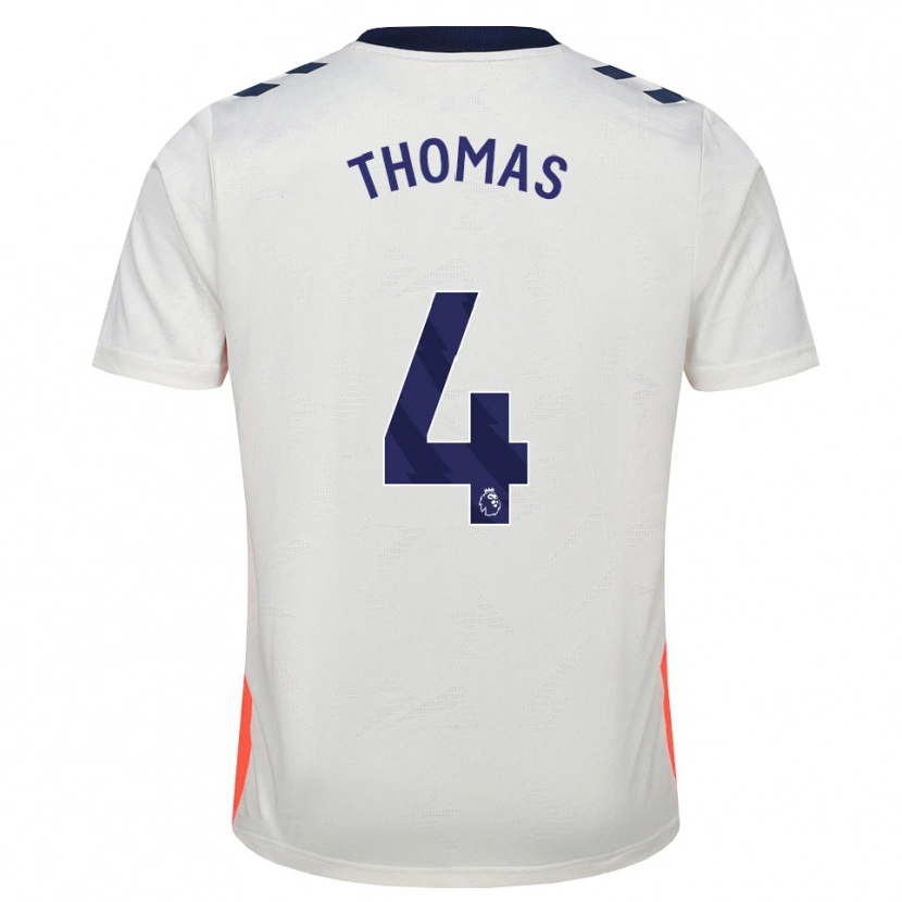 Danxen Hombre Camiseta Bobby Thomas #4 Blanco Naranja Azul Real 2ª Equipación 2026/27 La Camisa México