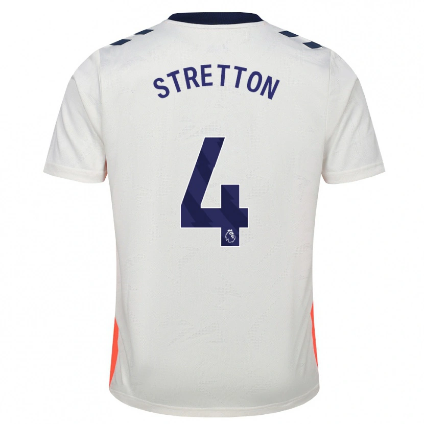 Danxen Hombre Camiseta Mackenzie Stretton #4 Blanco Naranja Azul Real 2ª Equipación 2026/27 La Camisa México