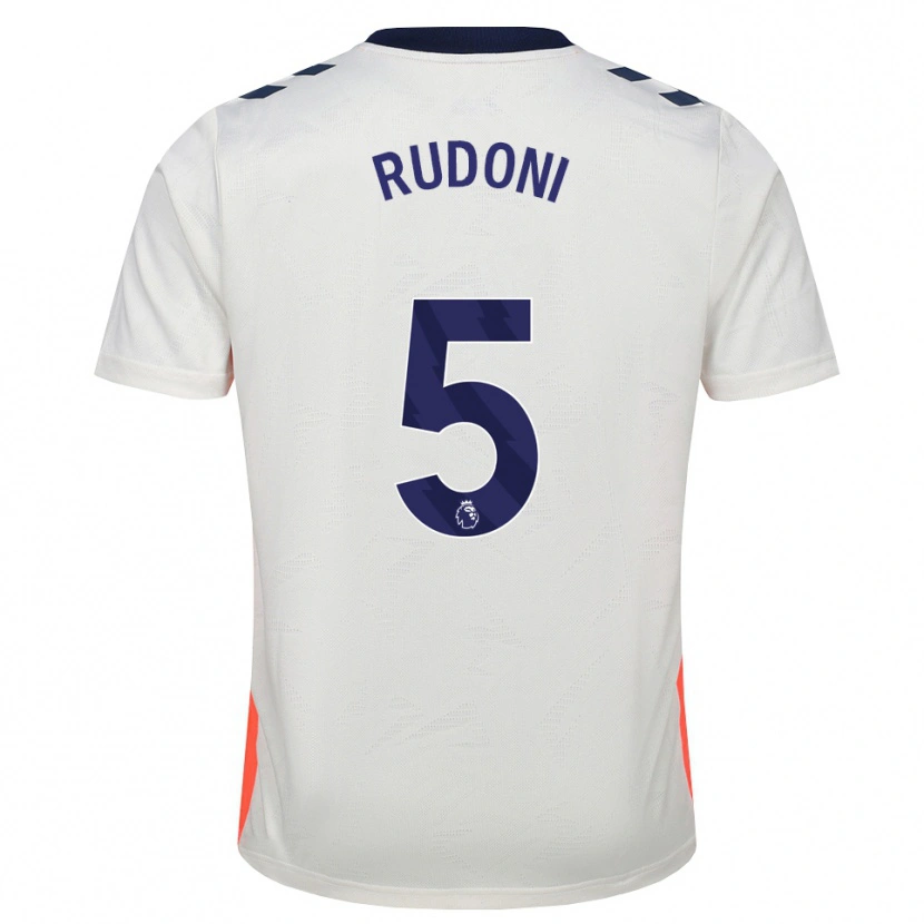 Danxen Hombre Camiseta Jack Rudoni #5 Blanco Naranja Azul Real 2ª Equipación 2026/27 La Camisa México