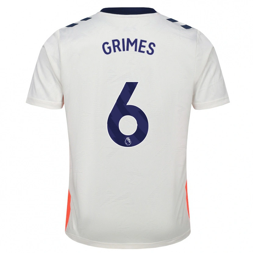 Danxen Hombre Camiseta Matt Grimes #6 Blanco Naranja Azul Real 2ª Equipación 2026/27 La Camisa México