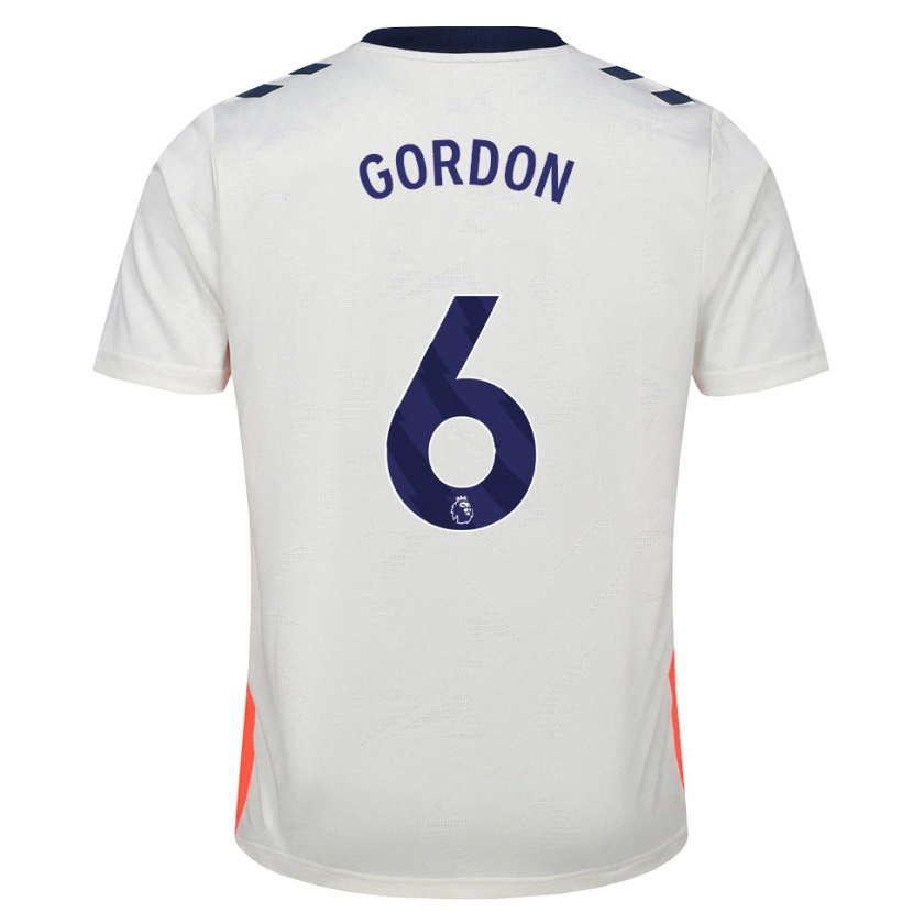 Danxen Hombre Camiseta Joshua Gordon #6 Blanco Naranja Azul Real 2ª Equipación 2026/27 La Camisa México