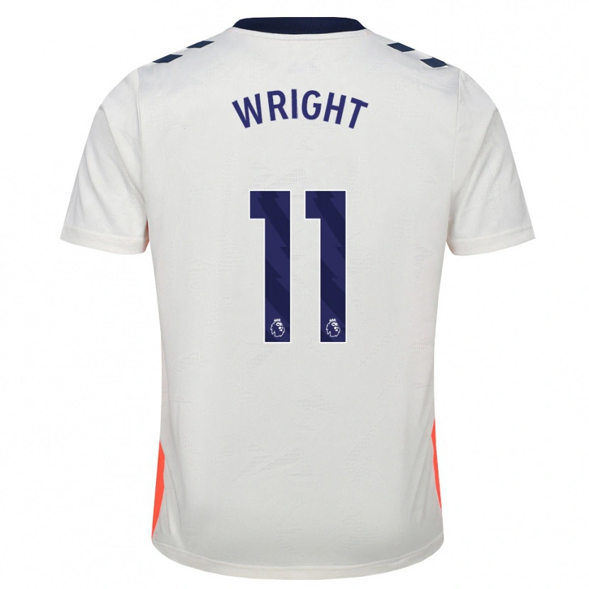 Danxen Hombre Camiseta Haji Wright #11 Blanco Naranja Azul Real 2ª Equipación 2026/27 La Camisa México