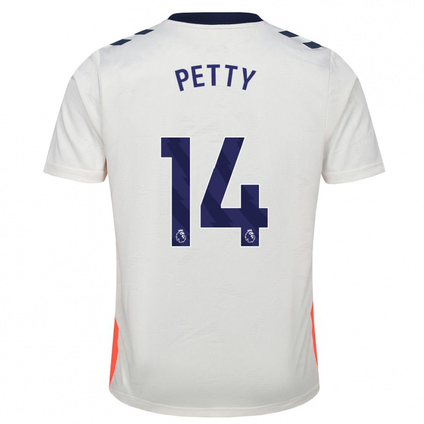 Danxen Hombre Camiseta Billy Petty #14 Blanco Naranja Azul Real 2ª Equipación 2026/27 La Camisa México