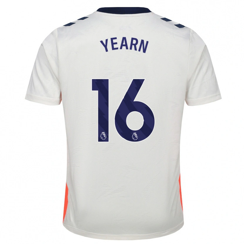 Danxen Hombre Camiseta Kai Yearn #16 Blanco Naranja Azul Real 2ª Equipación 2026/27 La Camisa México