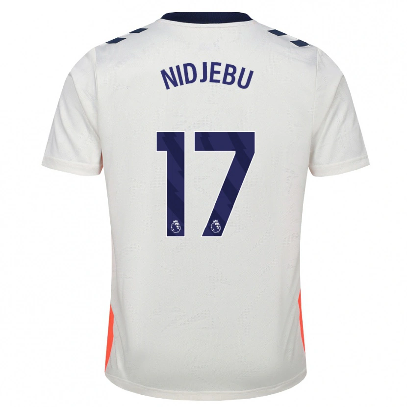 Danxen Hombre Camiseta Success Nidjebu #17 Blanco Naranja Azul Real 2ª Equipación 2026/27 La Camisa México