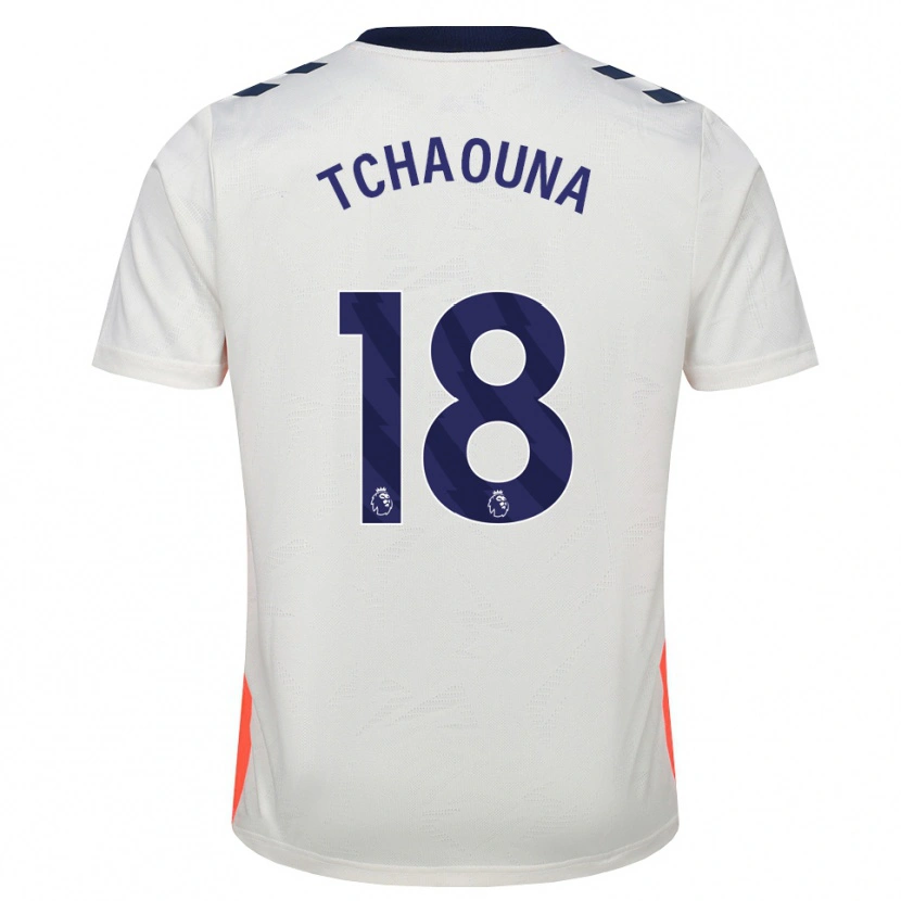 Danxen Hombre Camiseta Loum Tchaouna #18 Blanco Naranja Azul Real 2ª Equipación 2026/27 La Camisa México