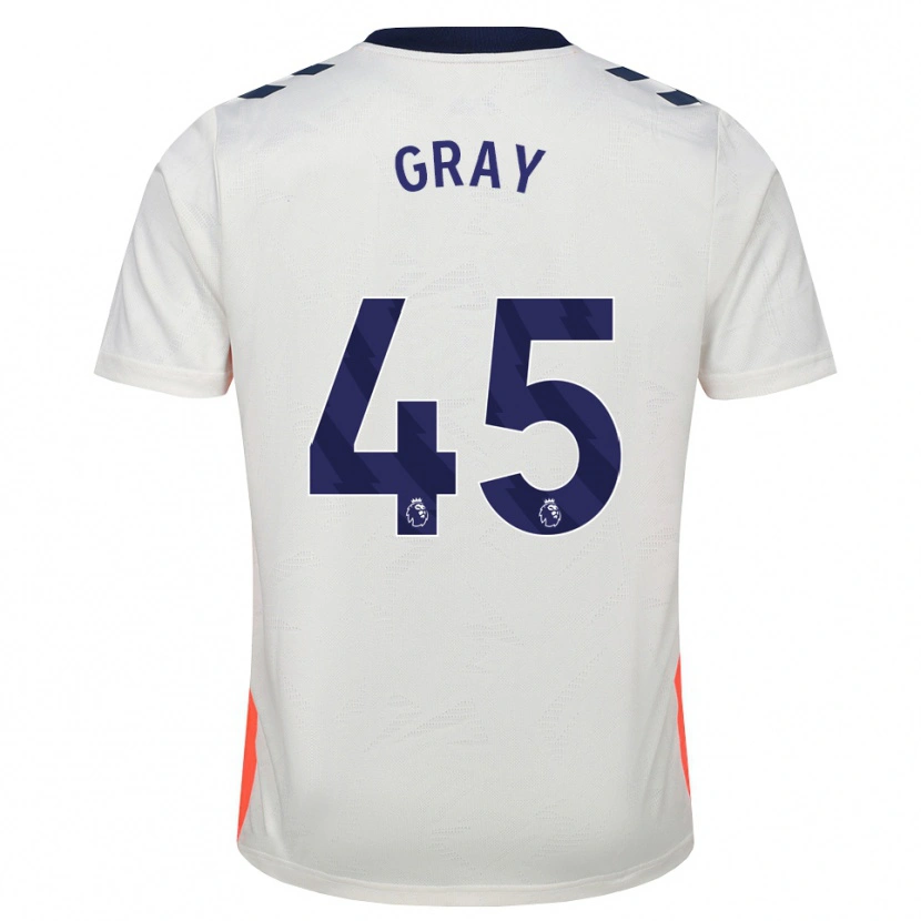 Danxen Hombre Camiseta Harrison Gray #45 Blanco Naranja Azul Real 2ª Equipación 2026/27 La Camisa México