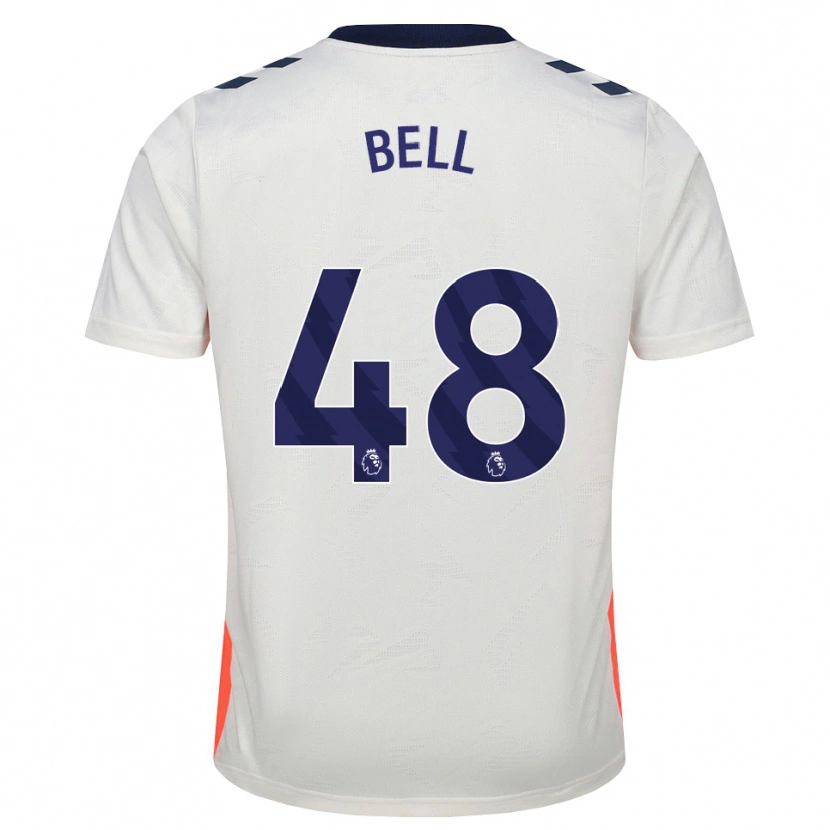 Danxen Hombre Camiseta Luke Bell #48 Blanco Naranja Azul Real 2ª Equipación 2026/27 La Camisa México