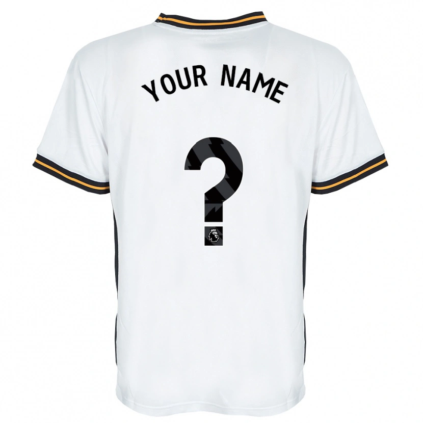 Danxen Hombre Camiseta Su Nombre #0 Blanco Naranja Negro 2ª Equipación 2026/27 La Camisa México
