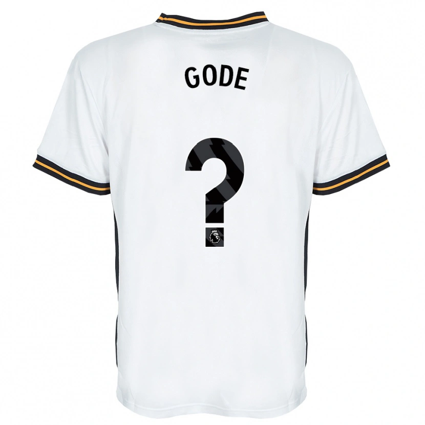 Danxen Hombre Camiseta Ted Gode #0 Blanco Naranja Negro 2ª Equipación 2026/27 La Camisa México