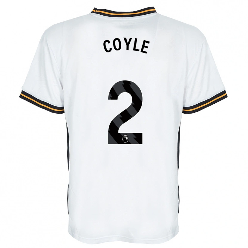 Danxen Hombre Camiseta Lewie Coyle #2 Blanco Naranja Negro 2ª Equipación 2026/27 La Camisa México