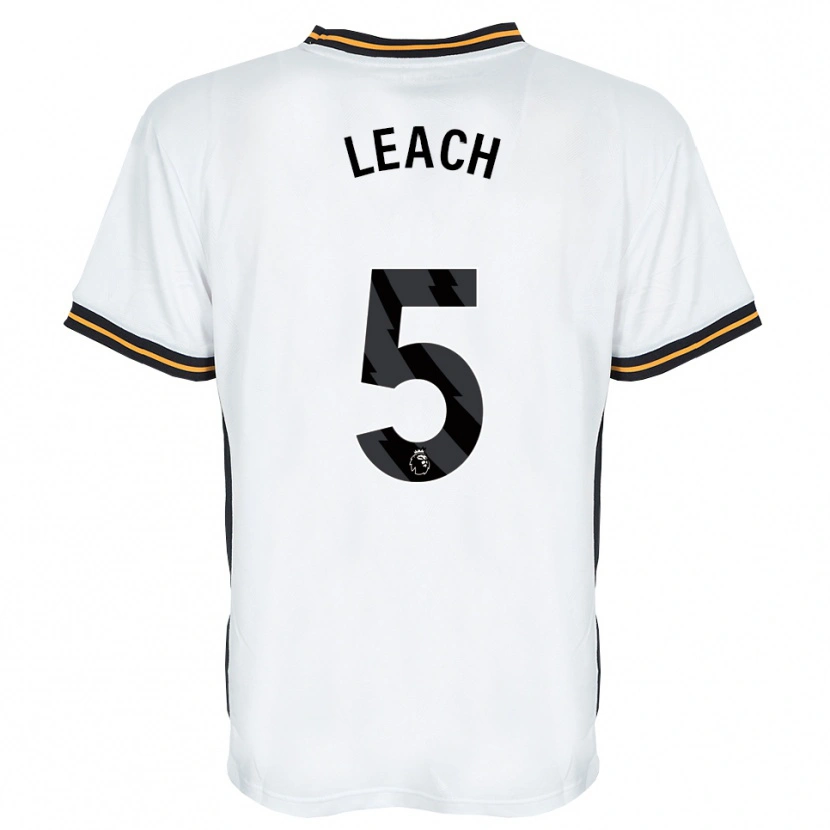 Danxen Hombre Camiseta Charlie Leach #5 Blanco Naranja Negro 2ª Equipación 2026/27 La Camisa México