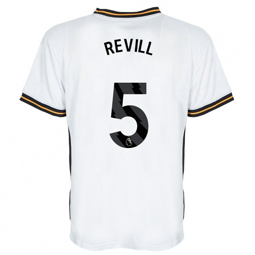 Danxen Hombre Camiseta Harry Revill #5 Blanco Naranja Negro 2ª Equipación 2026/27 La Camisa México