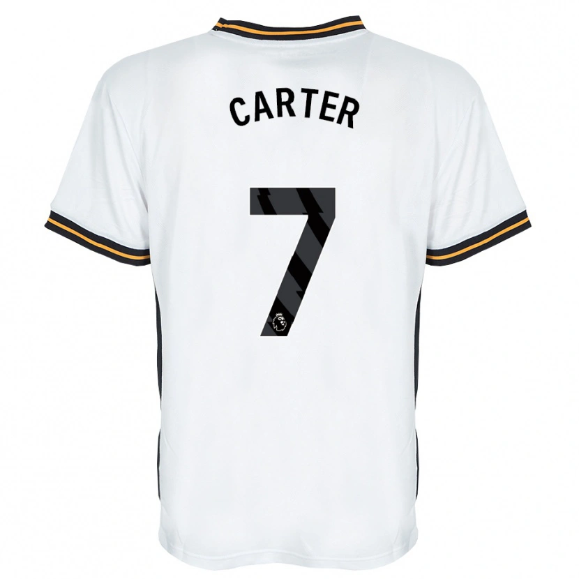Danxen Hombre Camiseta Ramell Carter #7 Blanco Naranja Negro 2ª Equipación 2026/27 La Camisa México