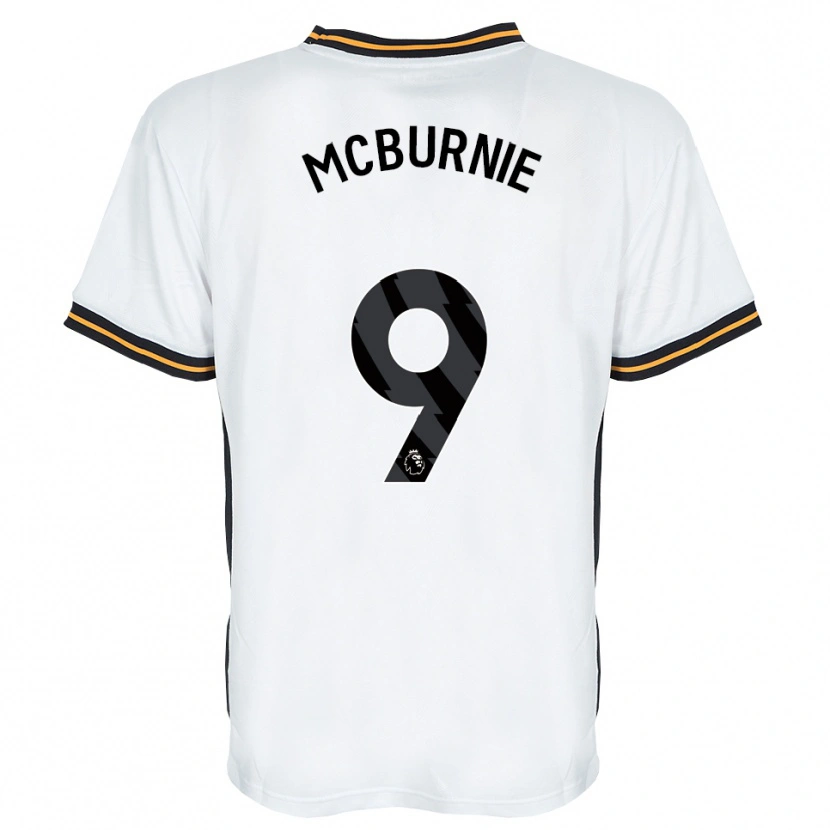 Danxen Hombre Camiseta Oli Mcburnie #9 Blanco Naranja Negro 2ª Equipación 2026/27 La Camisa México