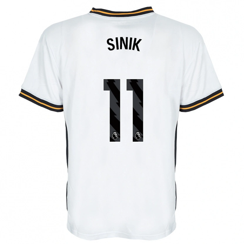 Danxen Hombre Camiseta Doğukan Sinik #11 Blanco Naranja Negro 2ª Equipación 2026/27 La Camisa México