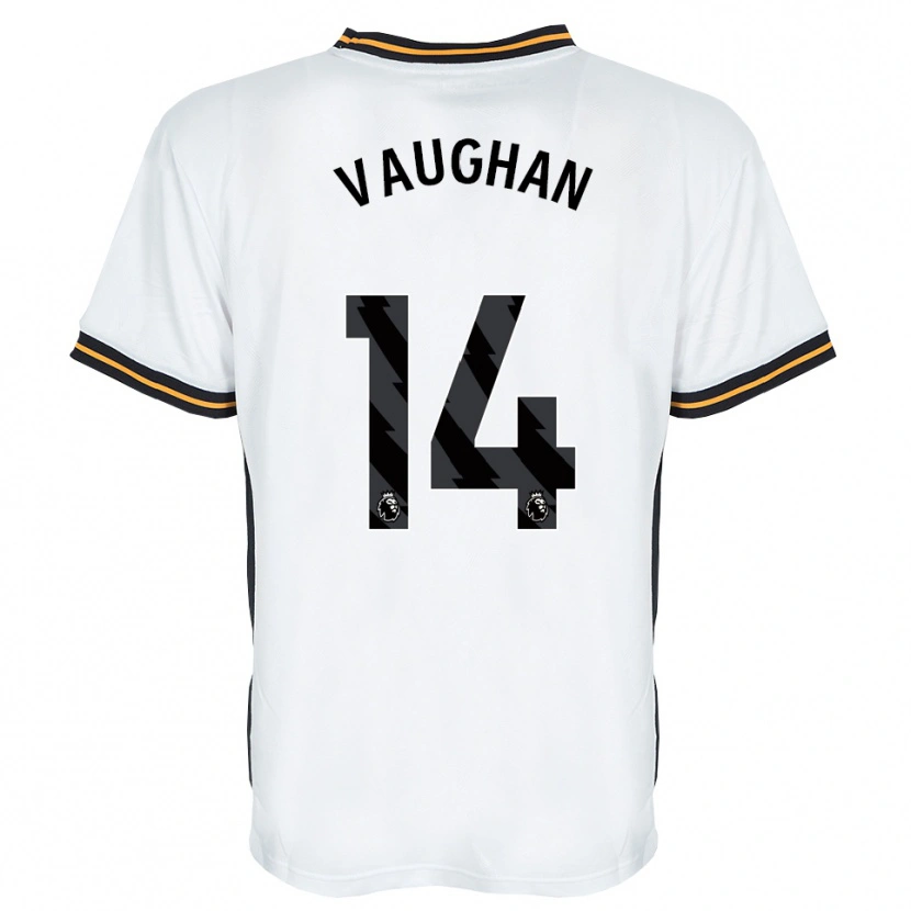 Danxen Hombre Camiseta Harry Vaughan #14 Blanco Naranja Negro 2ª Equipación 2026/27 La Camisa México