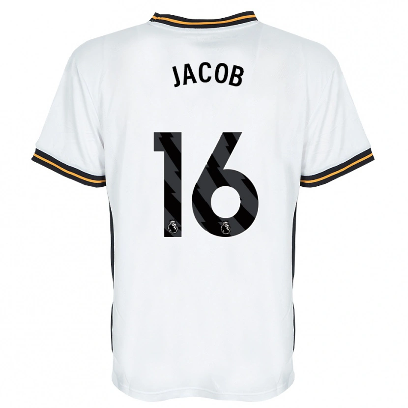 Danxen Hombre Camiseta Matty Jacob #16 Blanco Naranja Negro 2ª Equipación 2026/27 La Camisa México