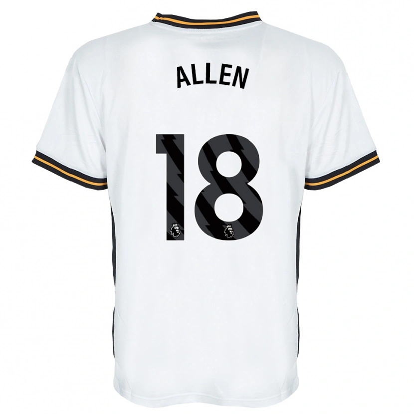 Danxen Hombre Camiseta Aaliyah Allen #18 Blanco Naranja Negro 2ª Equipación 2026/27 La Camisa México