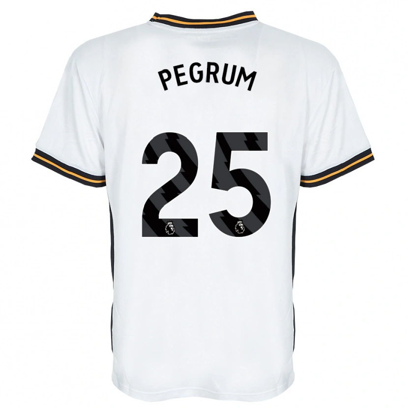 Danxen Hombre Camiseta Florence Pegrum #25 Blanco Naranja Negro 2ª Equipación 2026/27 La Camisa México