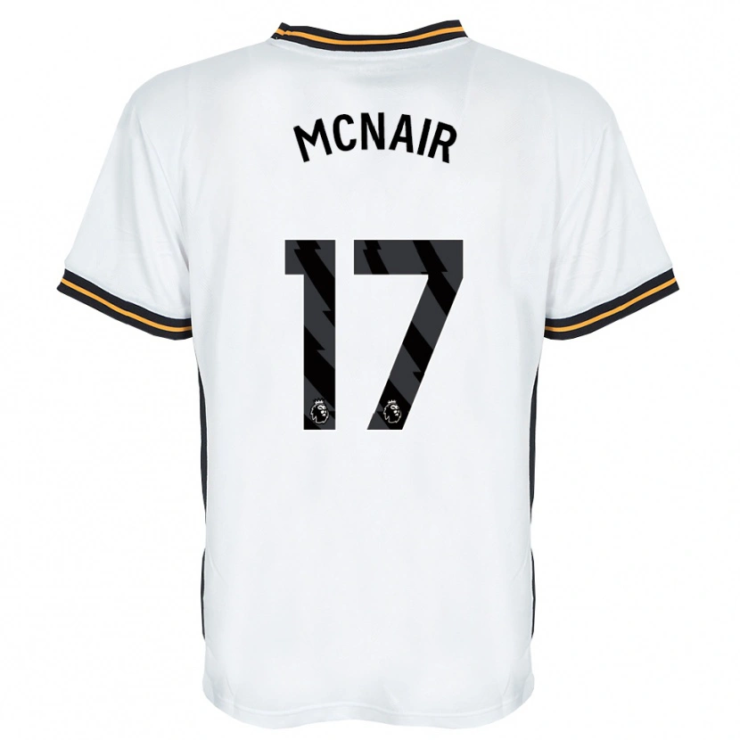 Danxen Hombre Camiseta Paddy Mcnair #17 Blanco Naranja Negro 2ª Equipación 2026/27 La Camisa México