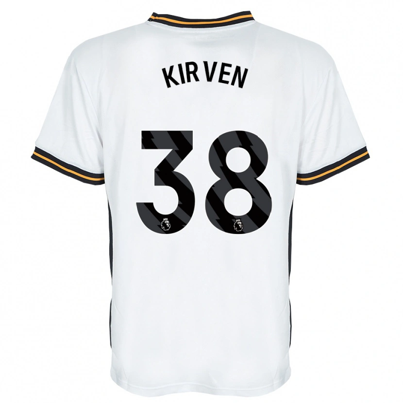 Danxen Hombre Camiseta Tess Kirven #38 Blanco Naranja Negro 2ª Equipación 2026/27 La Camisa México