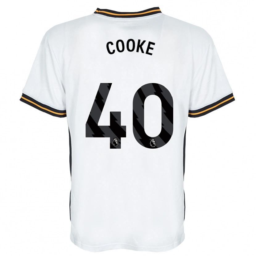 Danxen Hombre Camiseta Megan Cooke #40 Blanco Naranja Negro 2ª Equipación 2026/27 La Camisa México