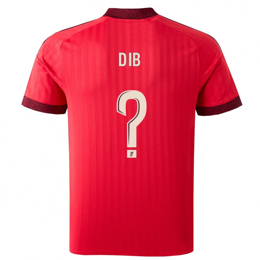 Danxen Hombre Camiseta Djibrail Dib #0 Borgoña Rojo Blanco 2ª Equipación 2026/27 La Camisa México