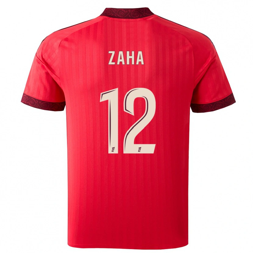 Danxen Hombre Camiseta Wilfried Zaha #12 Borgoña Rojo Blanco 2ª Equipación 2026/27 La Camisa México