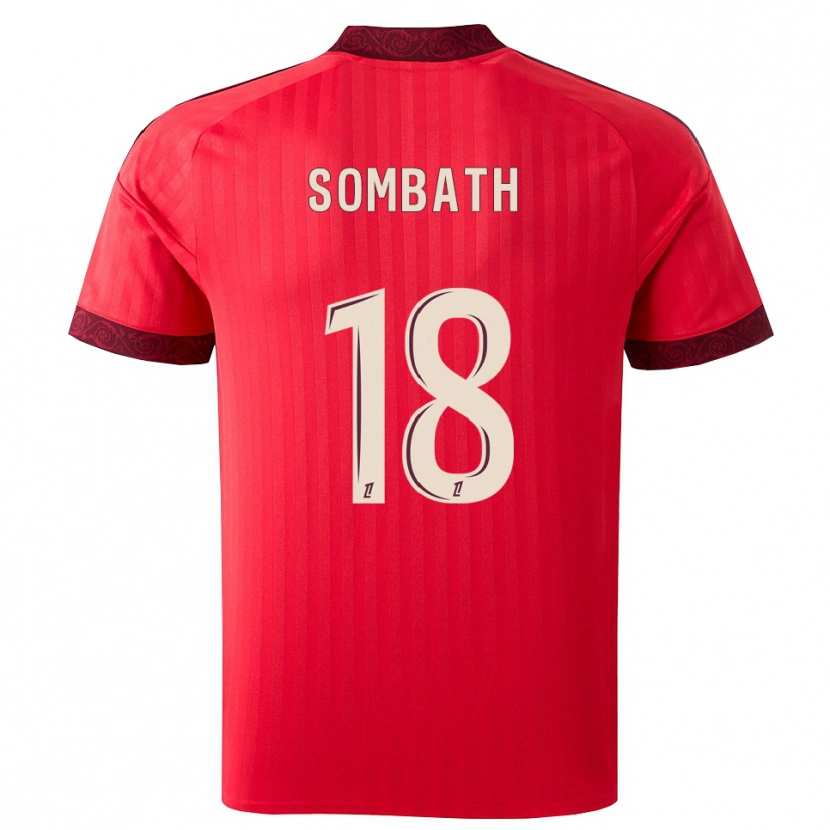 Danxen Hombre Camiseta Alice Sombath #18 Borgoña Rojo Blanco 2ª Equipación 2026/27 La Camisa México
