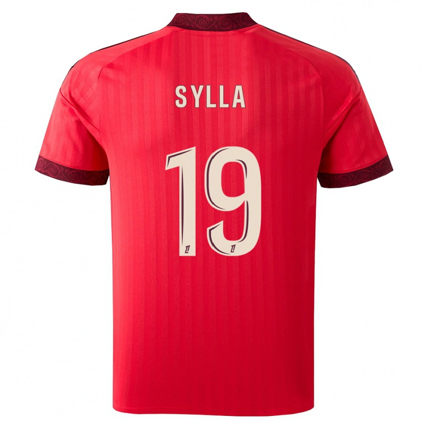 Danxen Hombre Camiseta Kysha Sylla #19 Borgoña Rojo Blanco 2ª Equipación 2026/27 La Camisa México