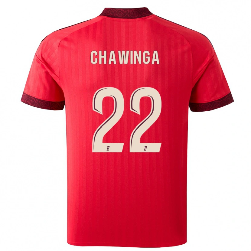 Danxen Hombre Camiseta Tabitha Chawinga #22 Borgoña Rojo Blanco 2ª Equipación 2026/27 La Camisa México