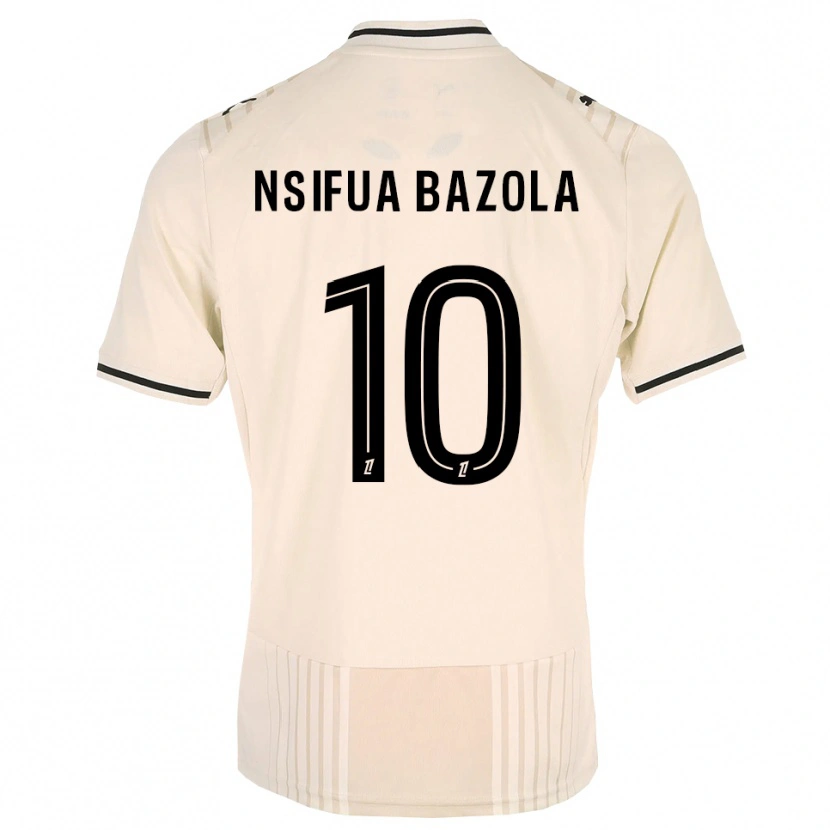 Danxen Hombre Camiseta Preston Nsifua Bazola #10 Encaje Antiguo Negro Blanco Antique 2ª Equipación 2026/27 La Camisa México
